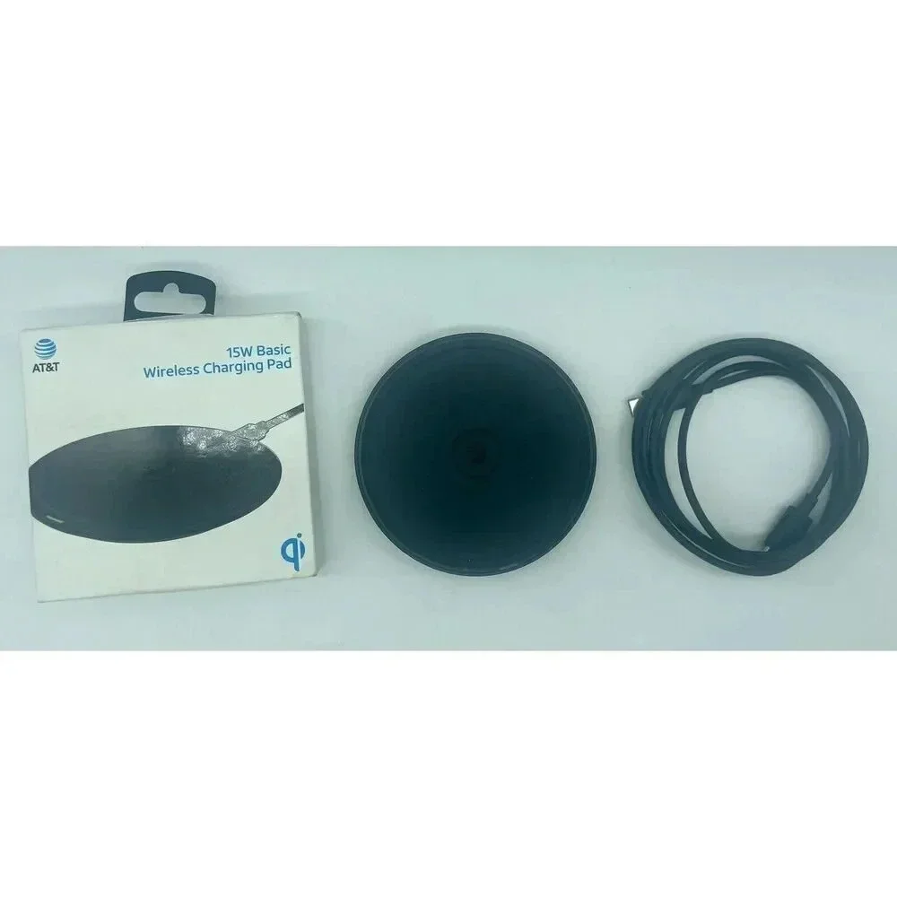 AT&T 15W Fast Charge Wireless Charging‎ Pad Black Fully Tested
